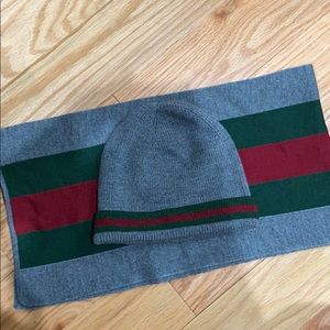 GUCCI MENS HAT AND SCARF